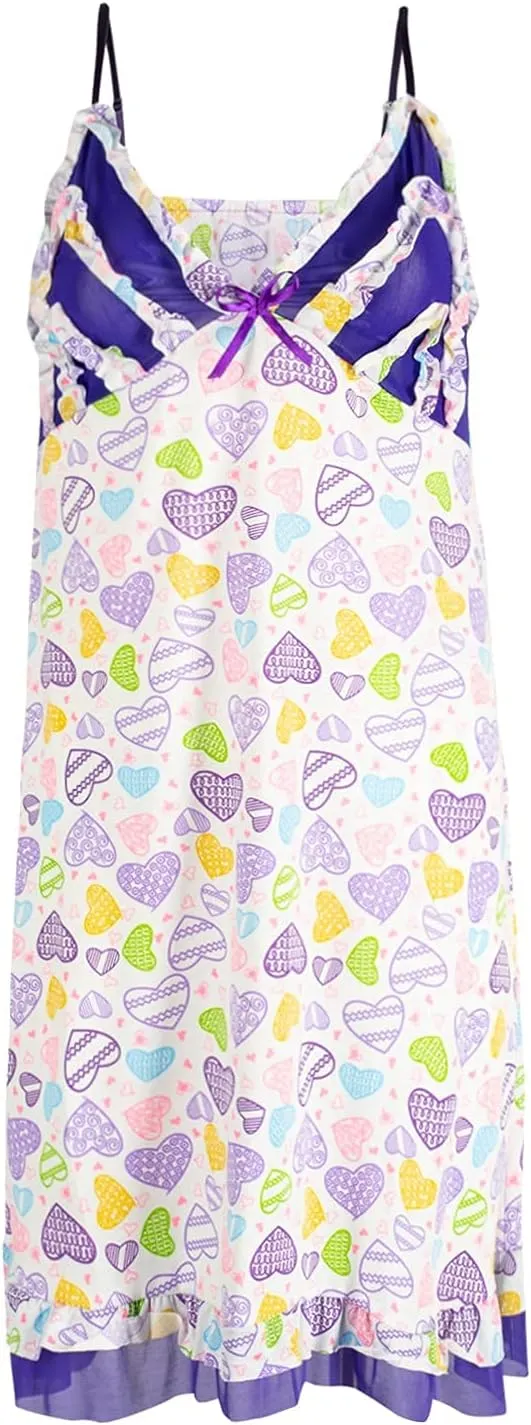 JEFFRICO Womens Nightgowns Sleepwear Soft Pajama Dress Nightshirts