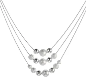 Jewelry for Women Multilayer Women Girl Double Necklace Pendant Fashion Layered Silver Necklace Accessory