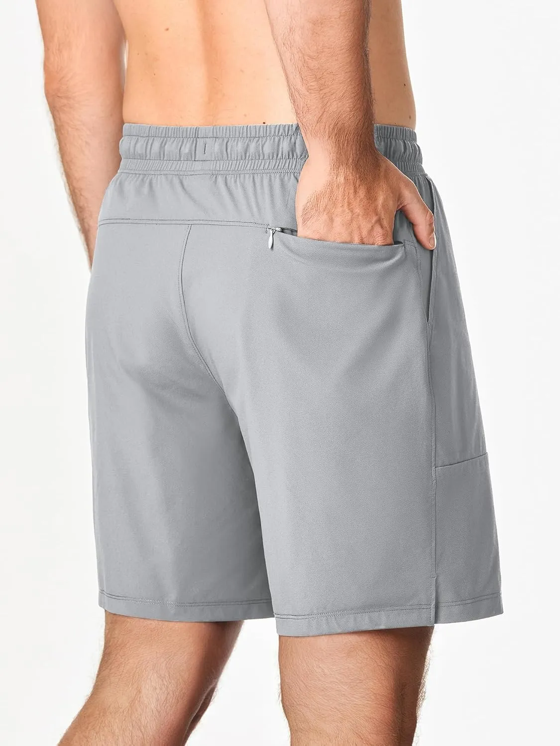 JMIERR Men's Shorts Running Athletic Shorts Waterproof Quick Dry 7" Gym Workout Breathable Shorts
