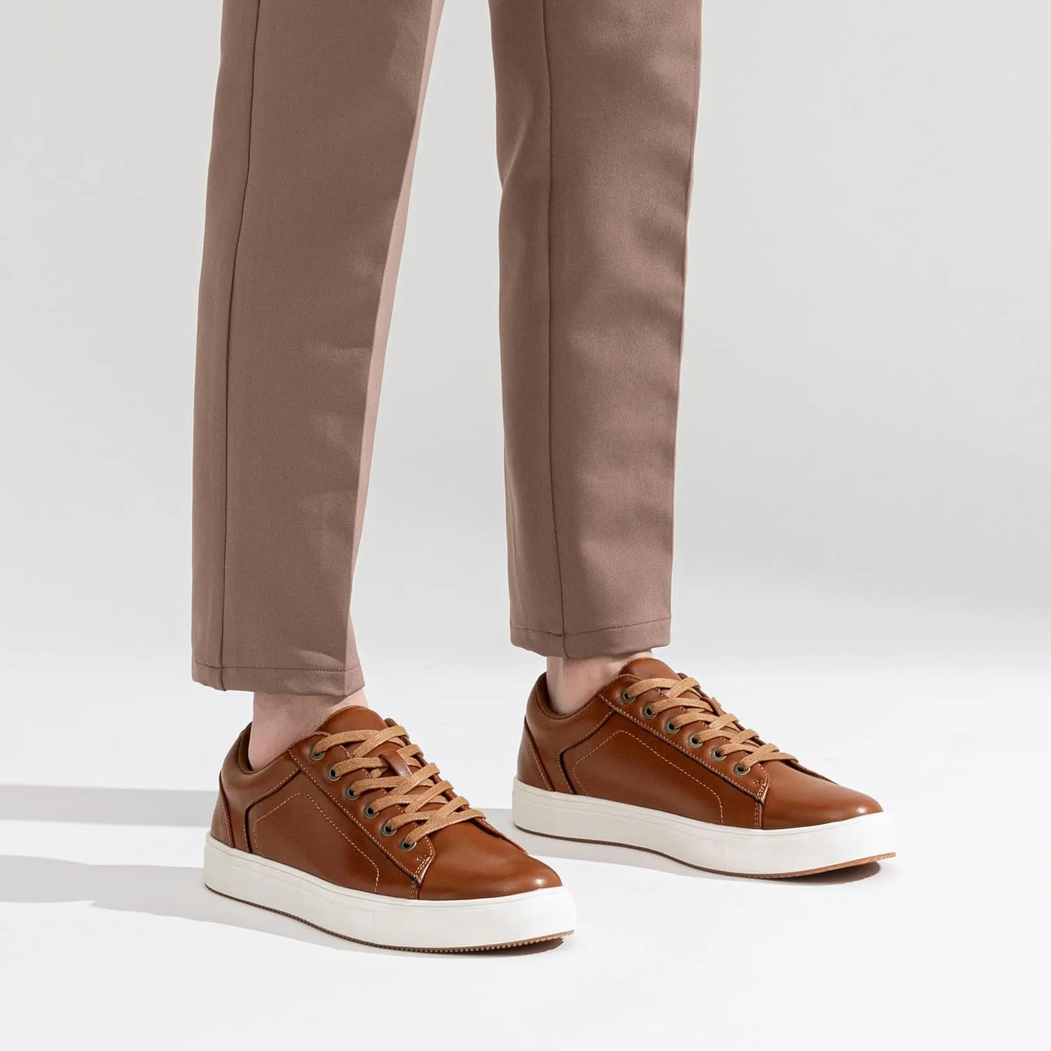 Jousen Men's Fashion Sneakers White Shoes for Men Casual Breathable Shoes