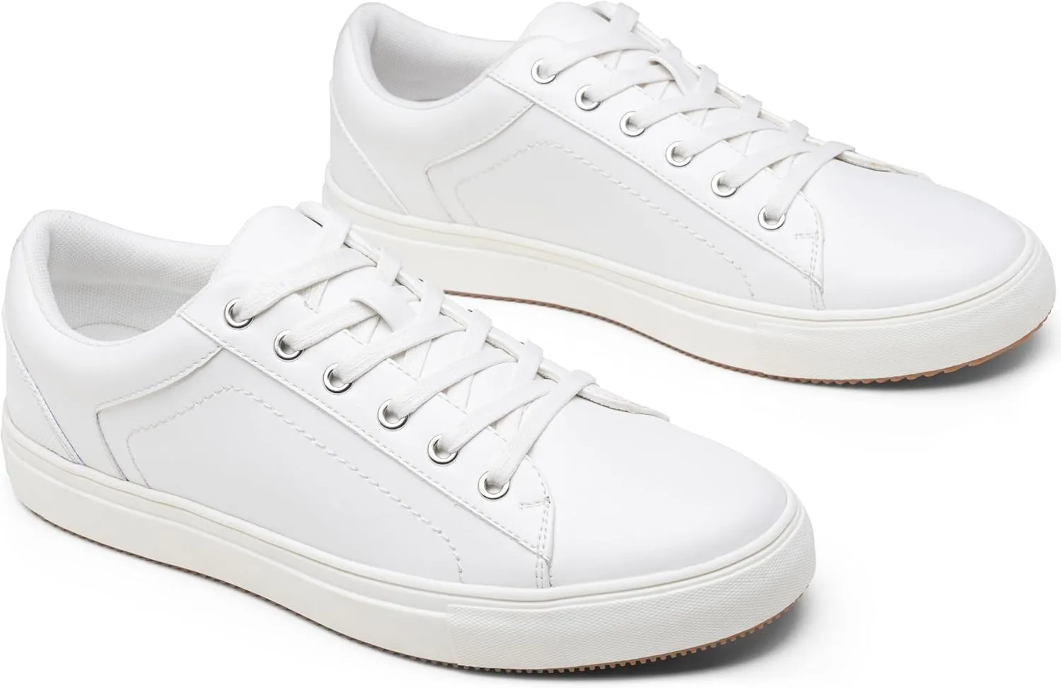 Jousen Men's Fashion Sneakers White Shoes for Men Casual Breathable Shoes
