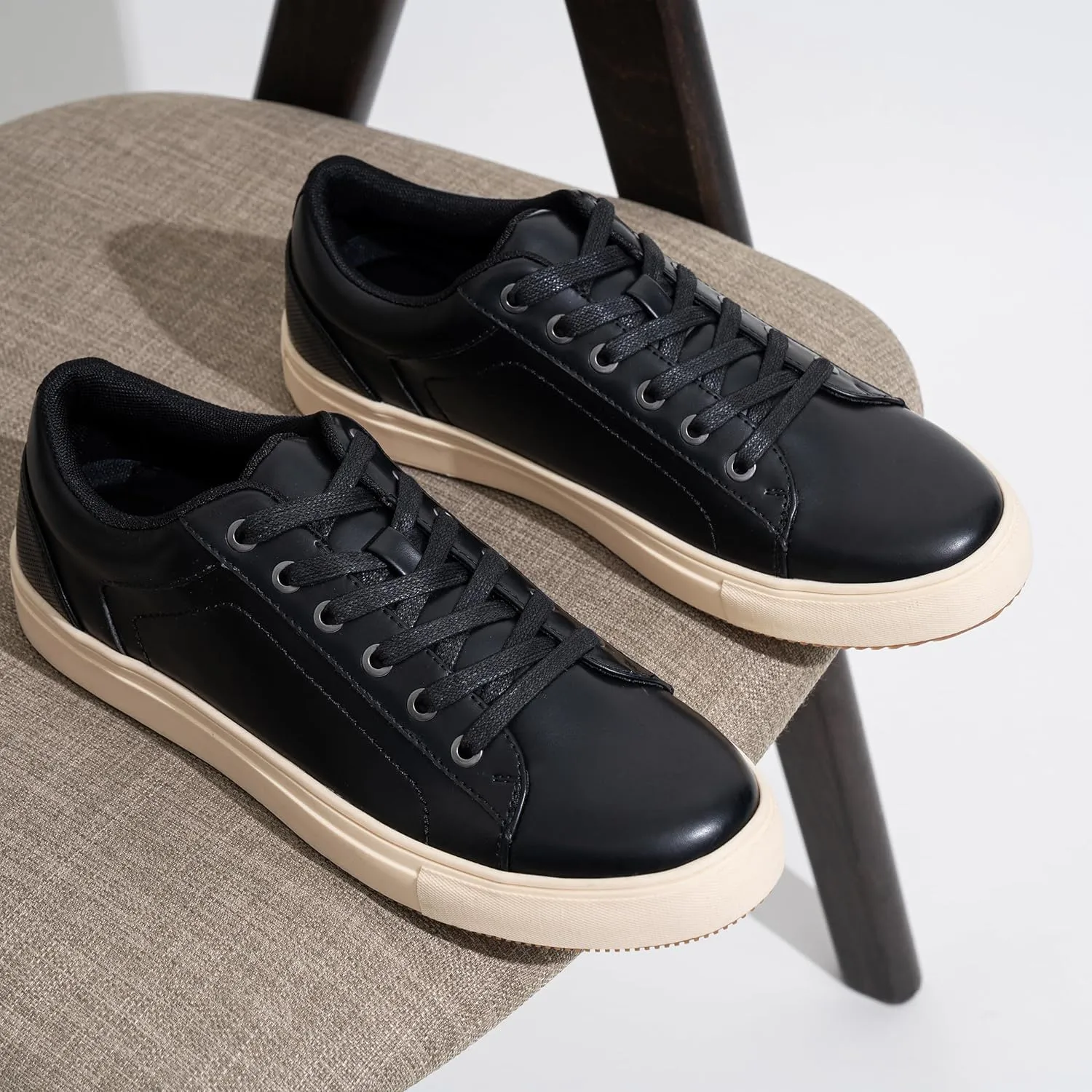 Jousen Men's Fashion Sneakers White Shoes for Men Casual Breathable Shoes