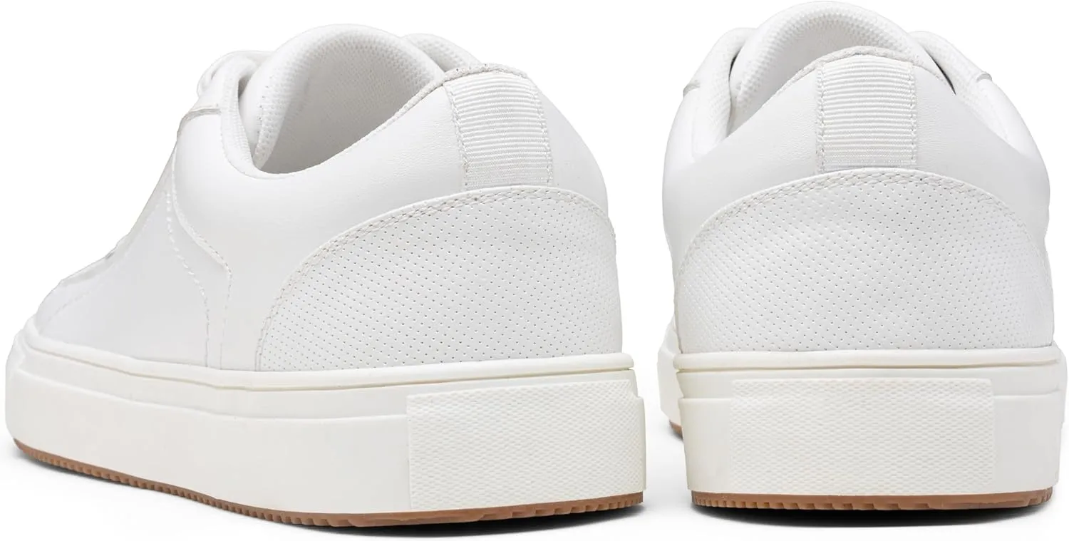 Jousen Men's Fashion Sneakers White Shoes for Men Casual Breathable Shoes