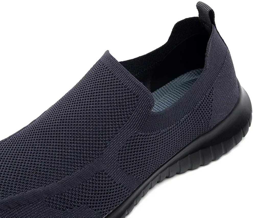 konhill Men's Breathable Tennis Shoes - Slip on Walking Casual Athletic Sneakers Shoes