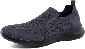 konhill Men's Breathable Tennis Shoes - Slip on Walking Casual Athletic Sneakers Shoes