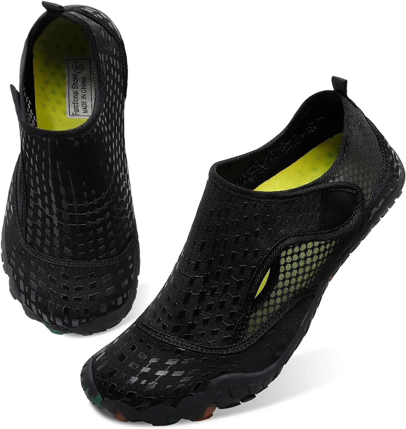 L-RUN Barefoot Water Shoes Women Mens Aqua Sock Athletic Hiking Water Sports Shoes for Swim Beach Pool Sand Diving Walking