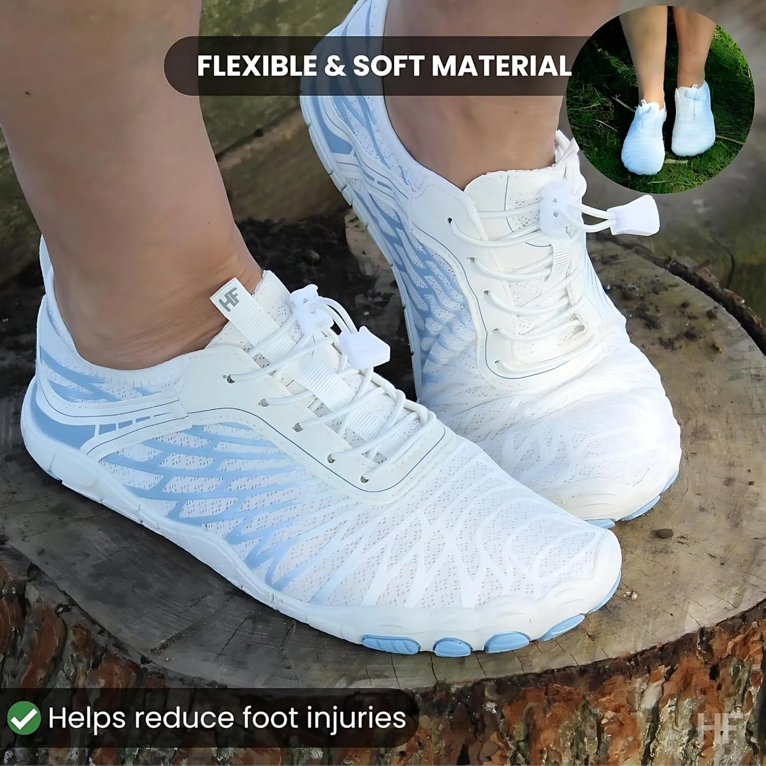 Lazuli Pro - Healthier and Comfortable Feet with Barefoot Shoes, Lightweight Flexible, Arch Support, Wide Walking Shoes (Unisex)