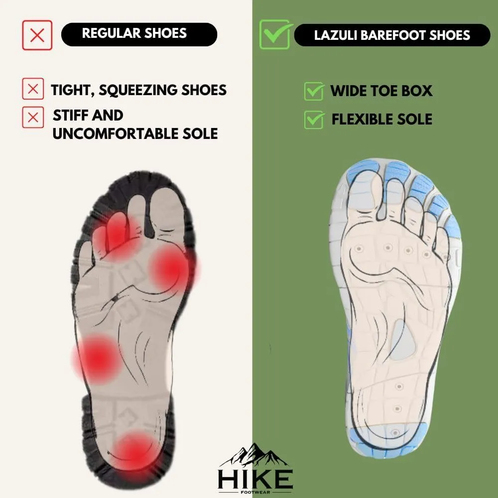 Lazuli Pro - Healthier and Comfortable Feet with Barefoot Shoes, Lightweight Flexible, Arch Support, Wide Walking Shoes (Unisex)