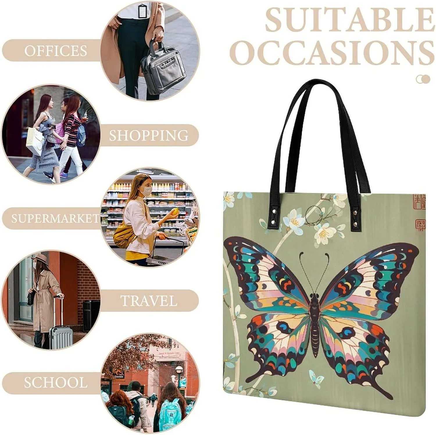 Leather Handbag for Women Tote Bag with Magnetic Buckle Flag of Mexico Crossbody Bag Shoulder Bags