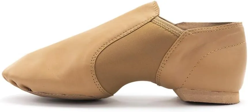 Leather Slip-On Split Sole Jazz Shoes Dance Shoes
