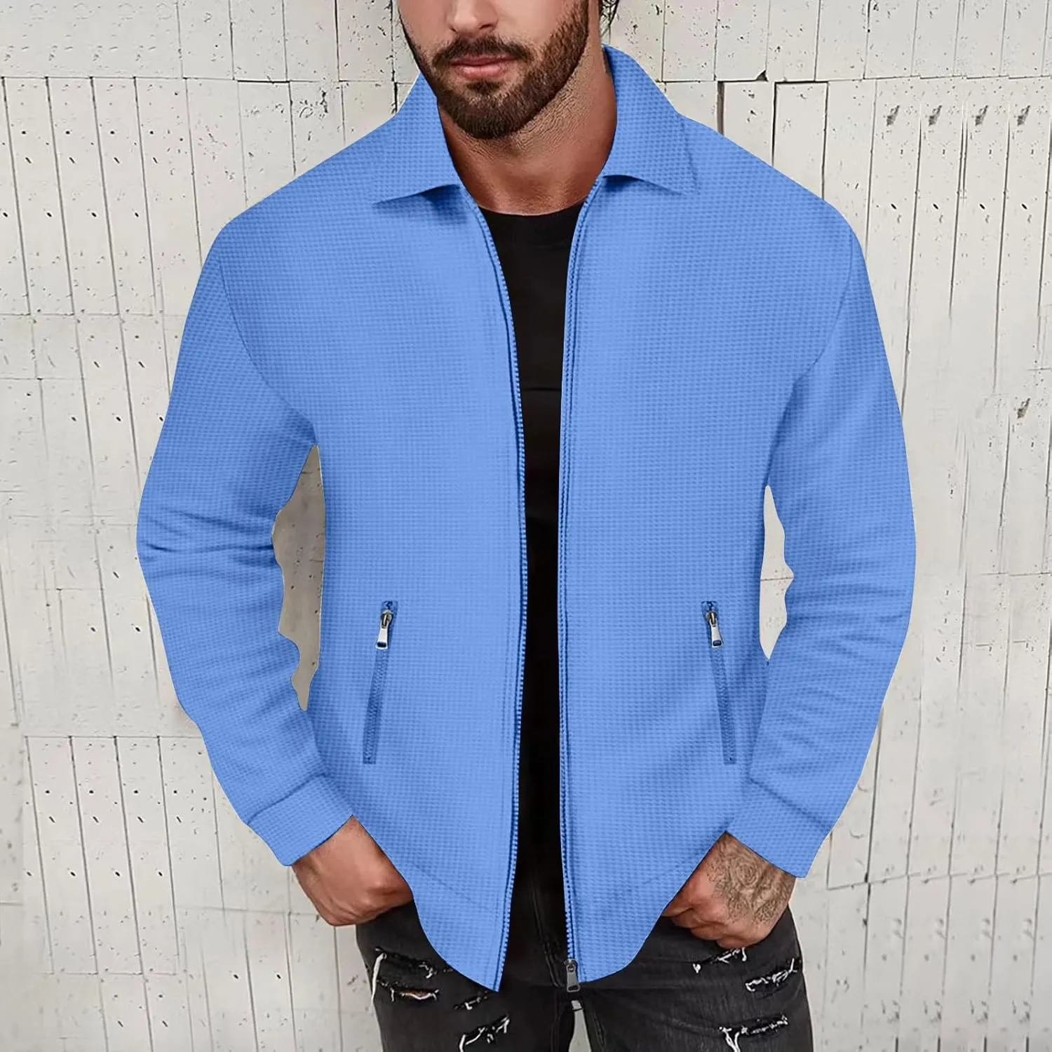 Lightweight Mens Bomber Jacket Men's Varsity Jackets Casual Windbreaker Jackets for Men Zip Up Jacket for Men