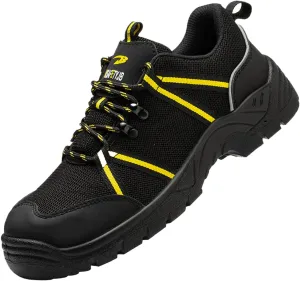 Lightweight Work Safety Sneakers,Work Shoes Provides a Comfortable, Breathable, Long-Term Foot Experience with Flying Woven Upper Material,