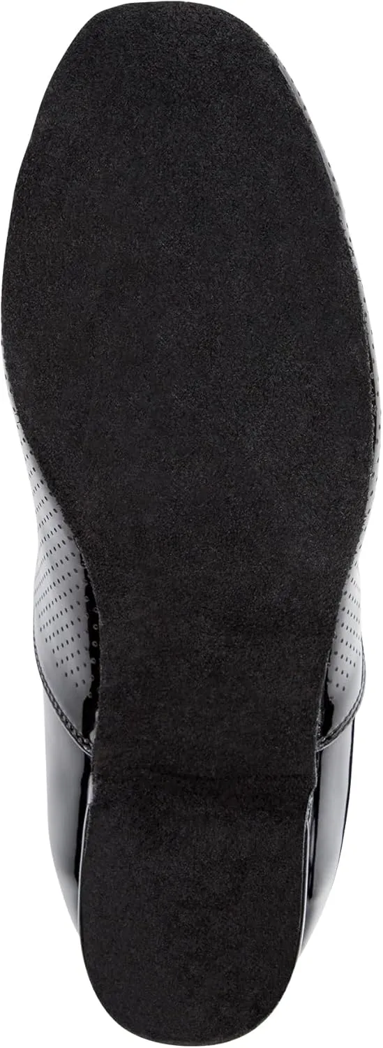 Linodes Breathable Men's Latin Dance Shoes 1 Inch Leather Sole Ballroom Salsa Tango Waltz Character Shoe