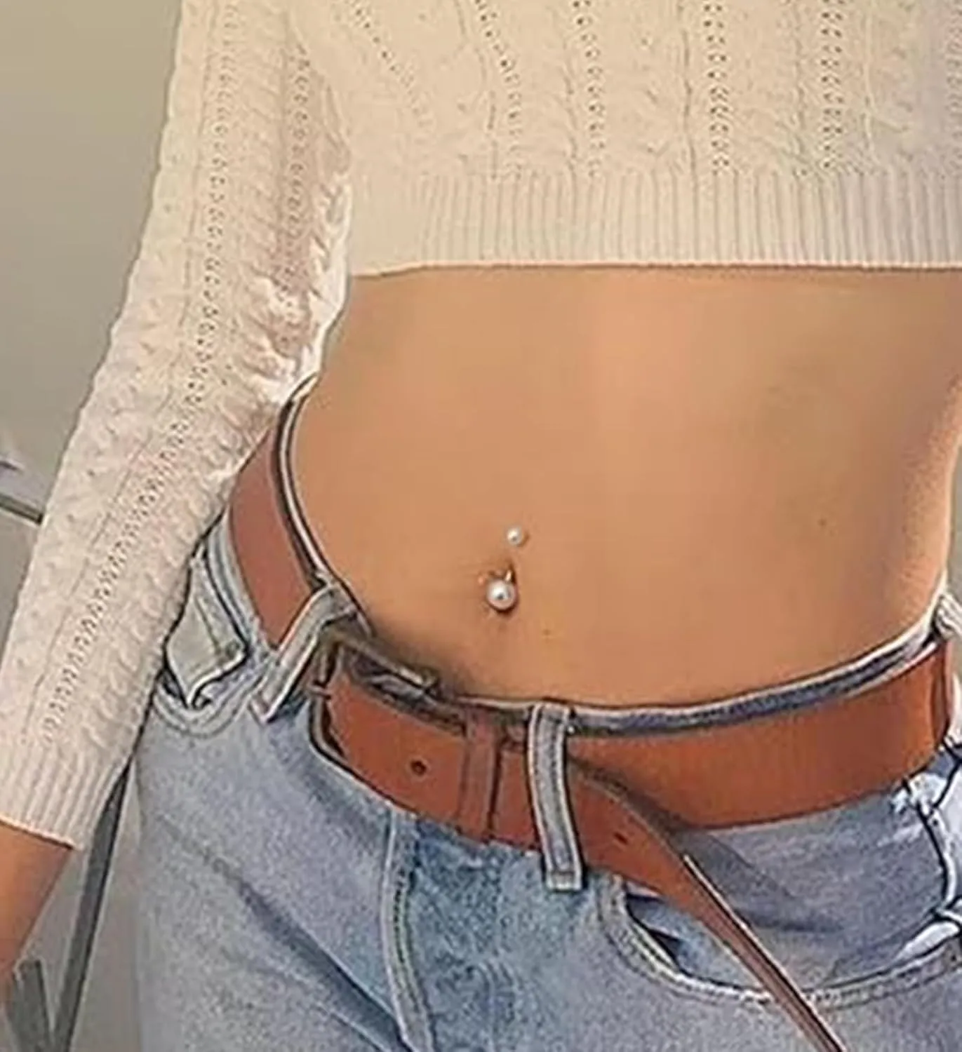 Longita Belly Button Rings Short Bar for Women Stainless Steel Belly Ring Navel Piercing Jewelry 14g Colorful Ball Pack 6mm 1/4 8mm 5/16 10mm