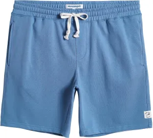 maamgic Mens Sweat Shorts 7" Above Knee Workout Gym Shorts Lounge Shorts with Zipper Pockets