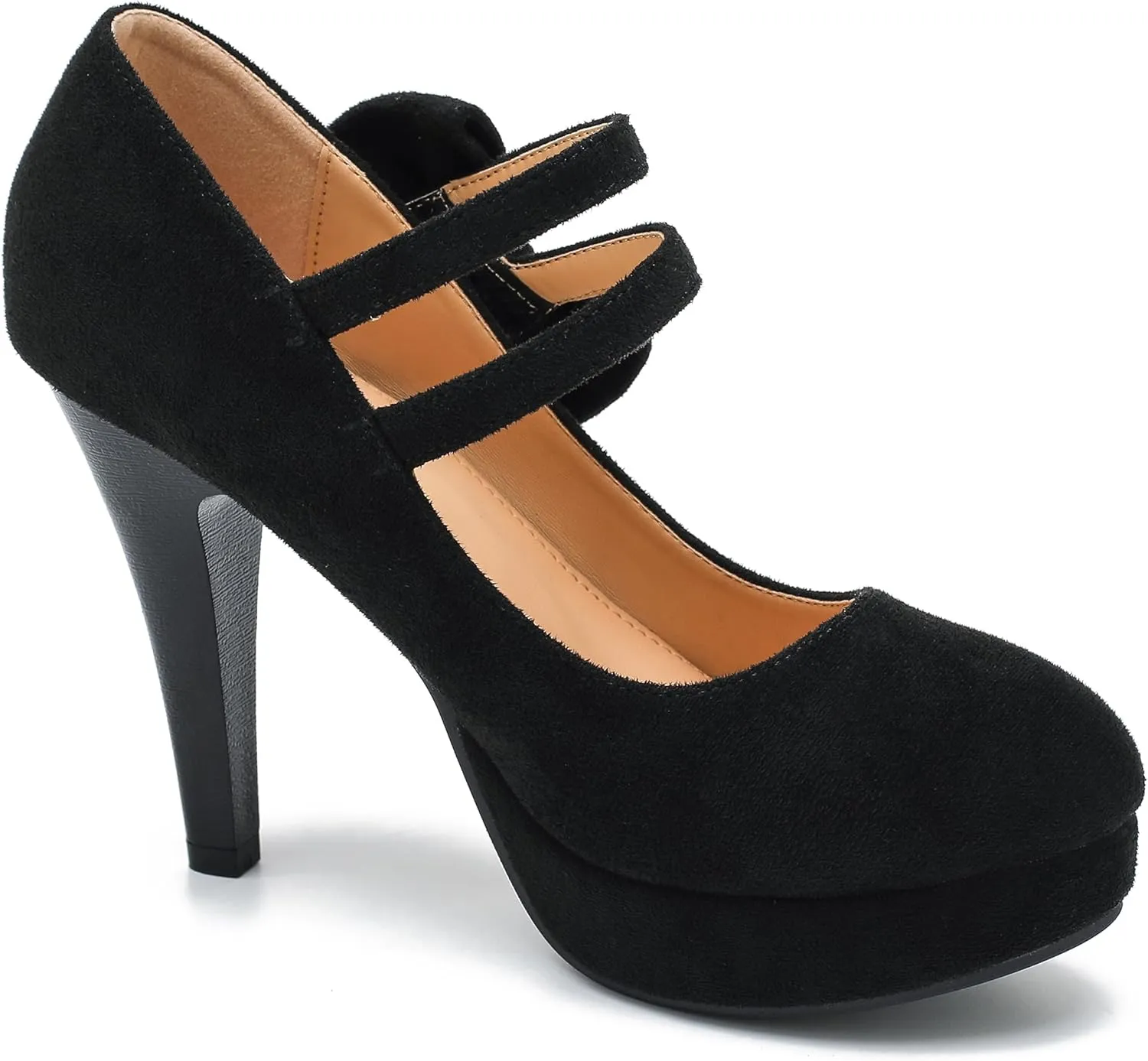 MAIERNISI JESSI Women's Bow Heel Pumps Platform High Heeled Wedding Dress Shoes