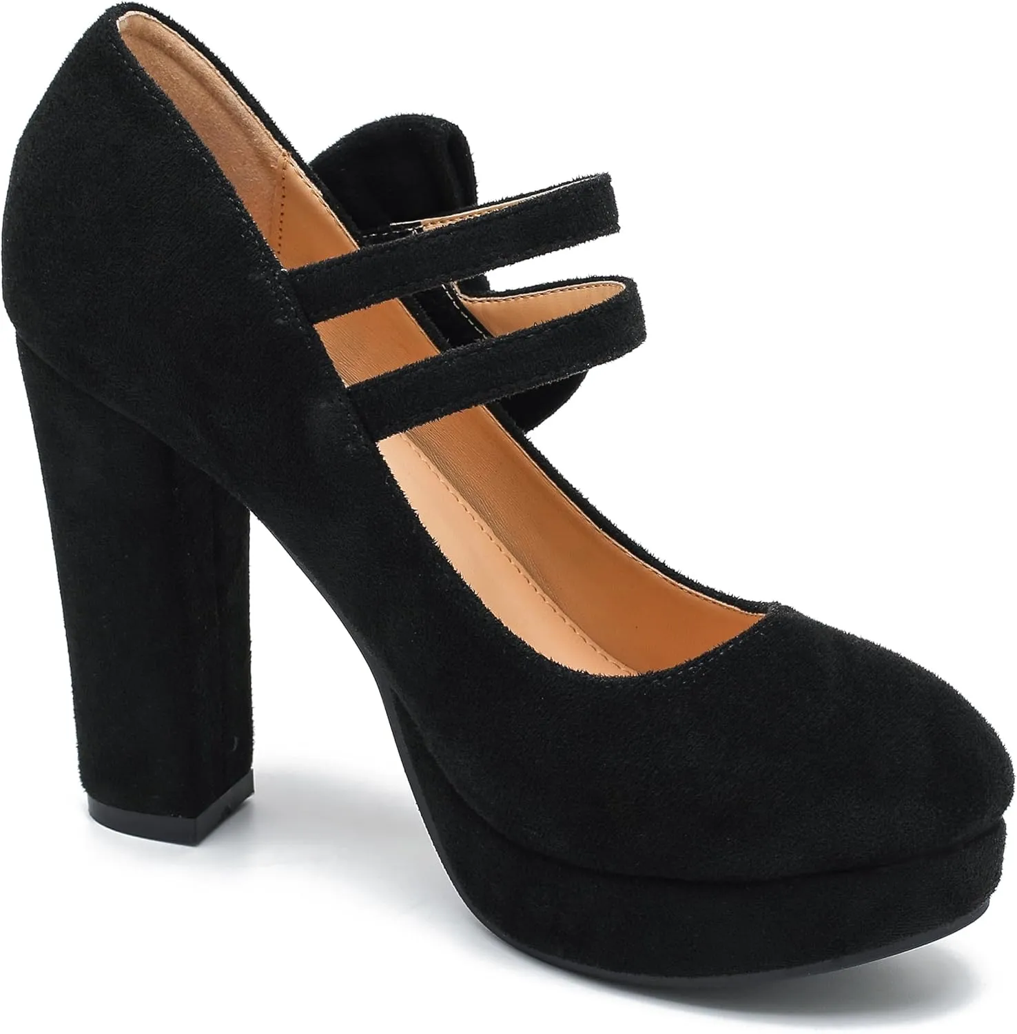 MAIERNISI JESSI Women's Bow Heel Pumps Platform High Heeled Wedding Dress Shoes