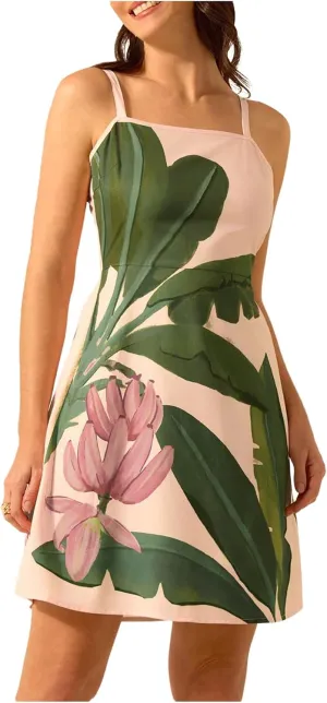MakeMeChic Women's Floral Boho Dress Sleeveless Vacation Mini Short Dress Tie Backless Sundress