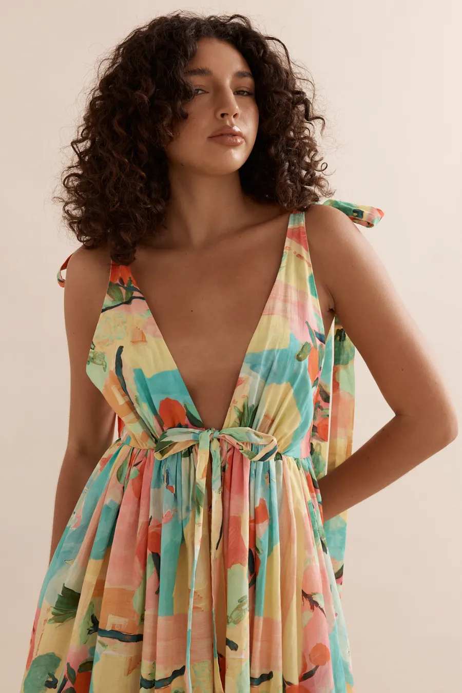 Maxi Tie Back Capri Lawn