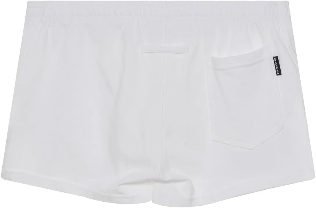 Men's Boxer Shorts Cotton Lounge Shorts Split Side Casual Activewear Solid Workout Shorts with Pockets