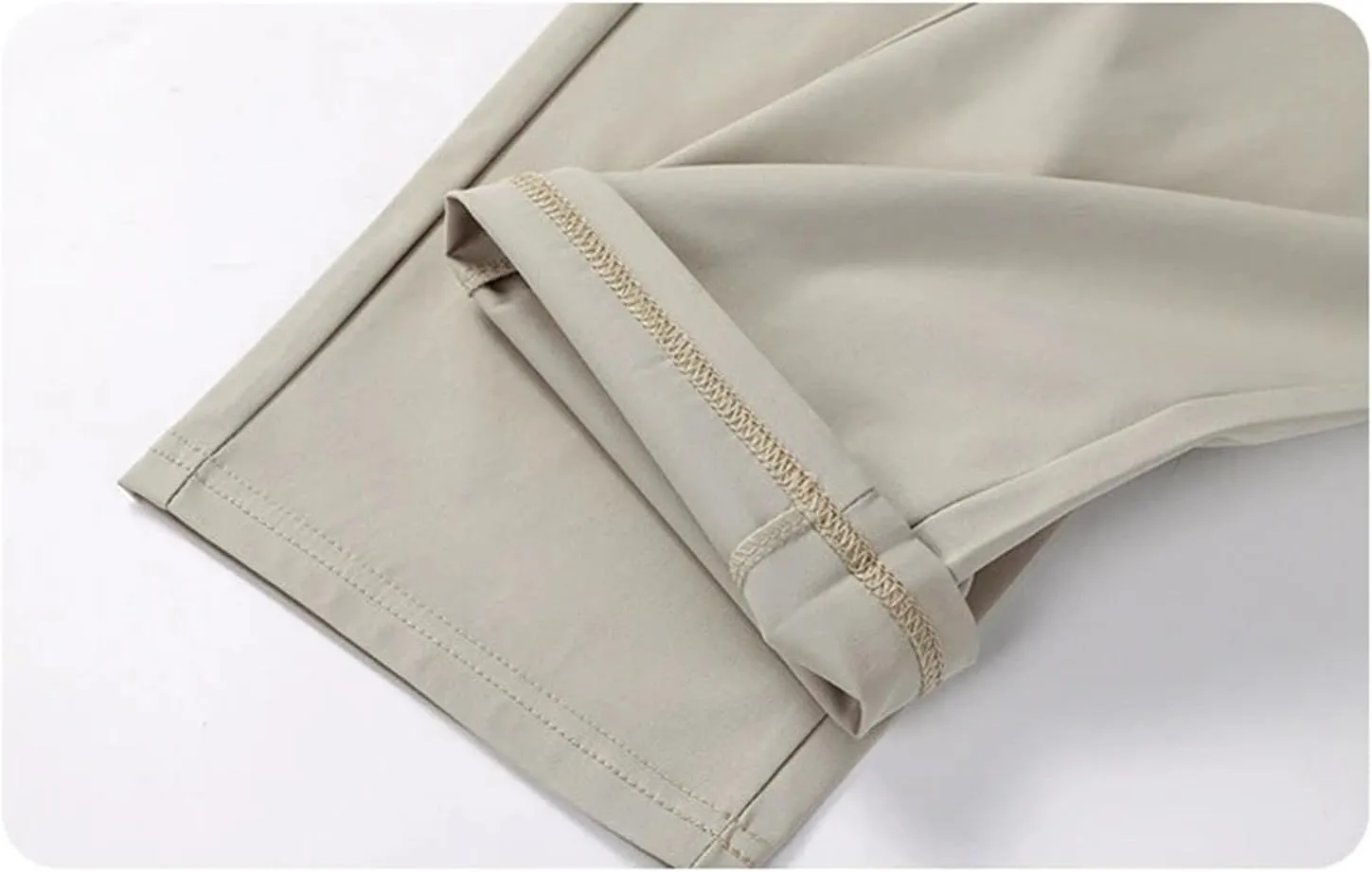 Men's Casual Pants Thin Straight Athletic Trousers Elastic Waist Lightweight Sweatpants
