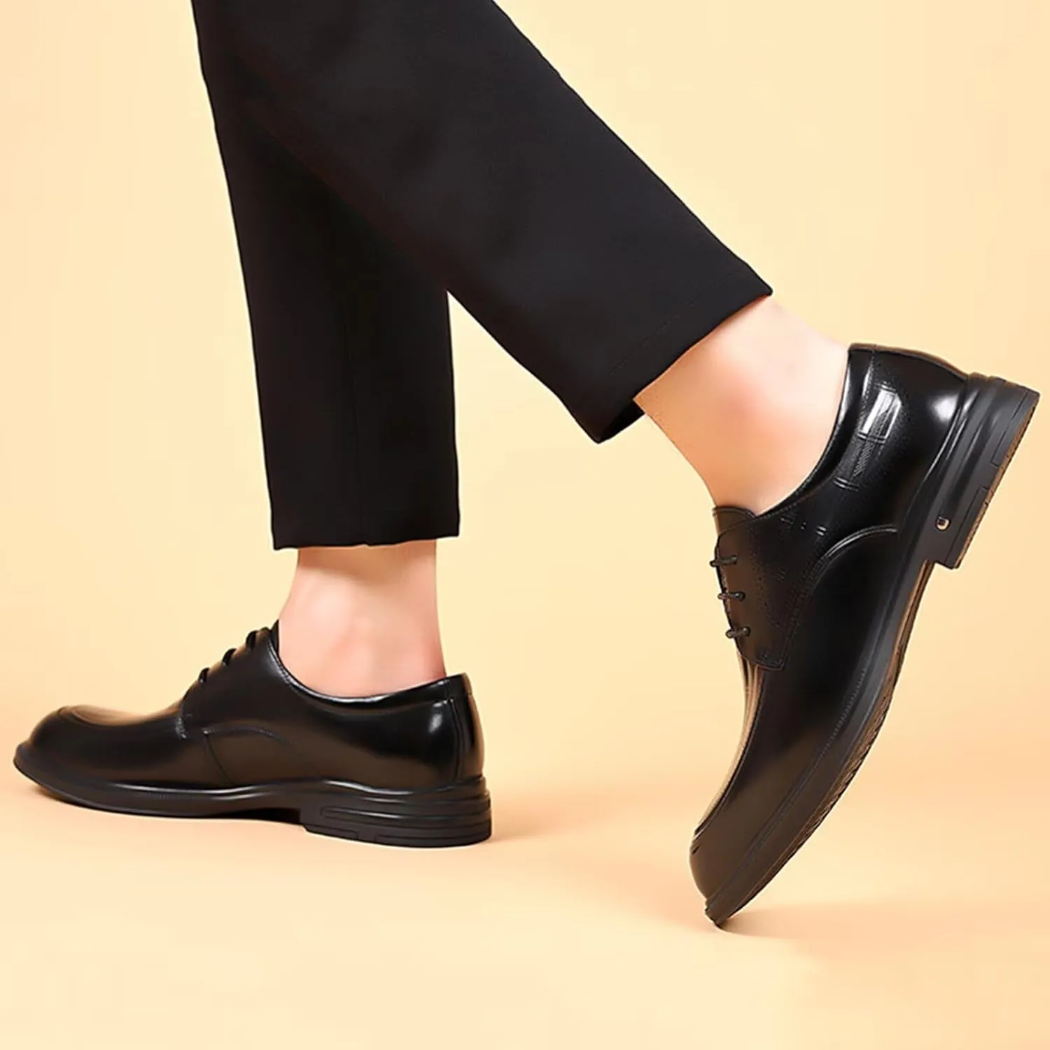 Men's Fashion Dress Oxfords Non Slip Classic Casual Leather Formal Business Shoes