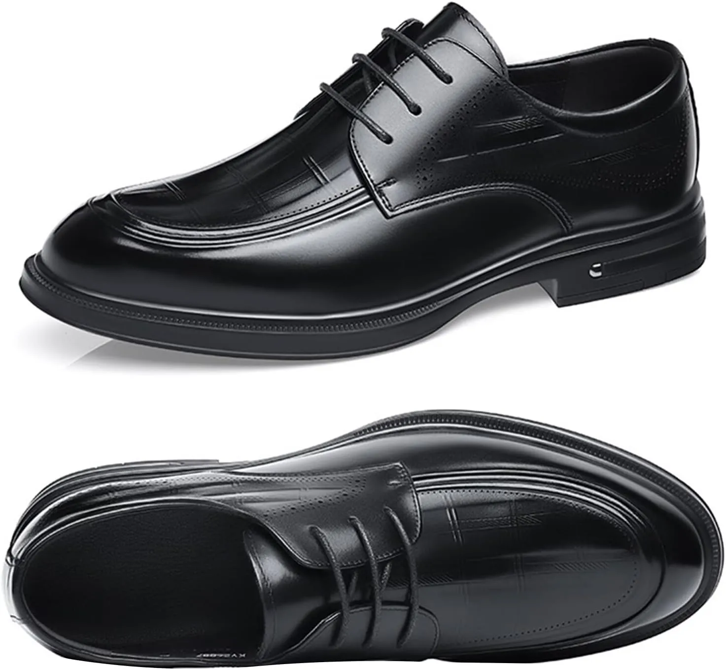 Men's Fashion Dress Oxfords Non Slip Classic Casual Leather Formal Business Shoes
