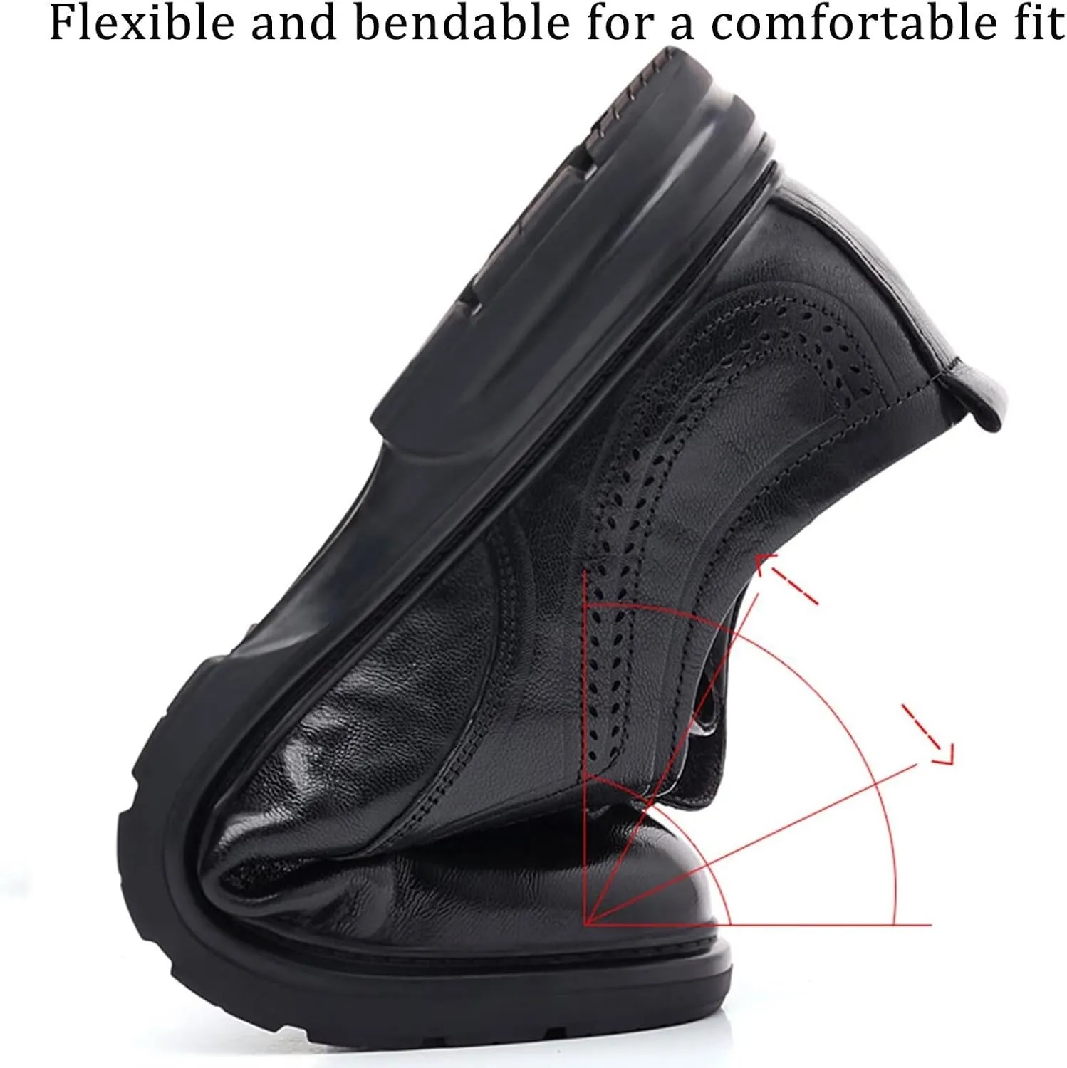 Men's Leather Derby Oxfords Shoes Classic Lace-up Business Wedding Dress Shoes