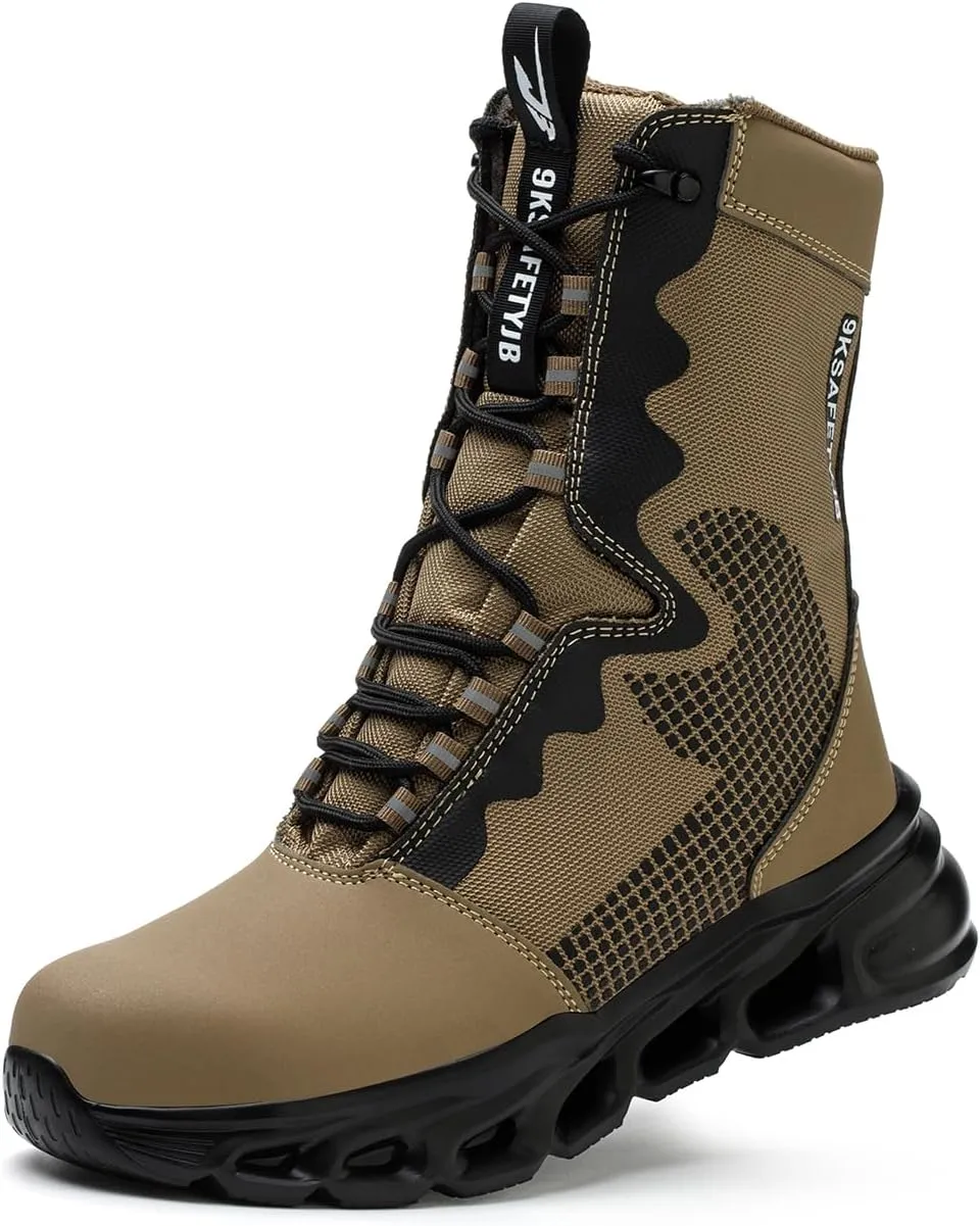 Men's Military Tactical boots Waterproof and dust proof work boots Desert boots Lightweight outdoor hiking boots Motorcycle shoes