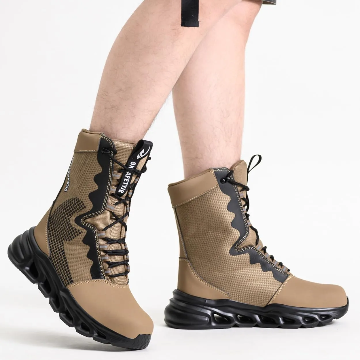 Men's Military Tactical boots Waterproof and dust proof work boots Desert boots Lightweight outdoor hiking boots Motorcycle shoes