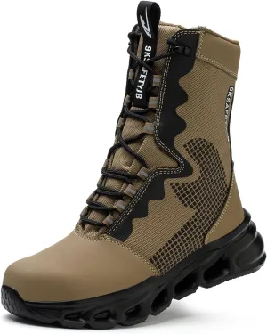 Men's Military Tactical boots Waterproof and dust proof work boots Desert boots Lightweight outdoor hiking boots Motorcycle shoes