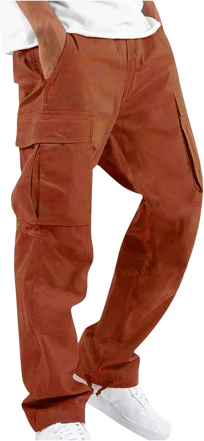 Men's Sports Casual Jogging Trousers Lightweight Hiking Work Pants Outdoor Pant
