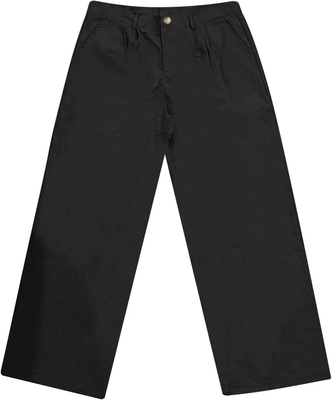 Men's Summer Cotton Linen Pants Casual Lightweight Loose Beach Yoga Trousers