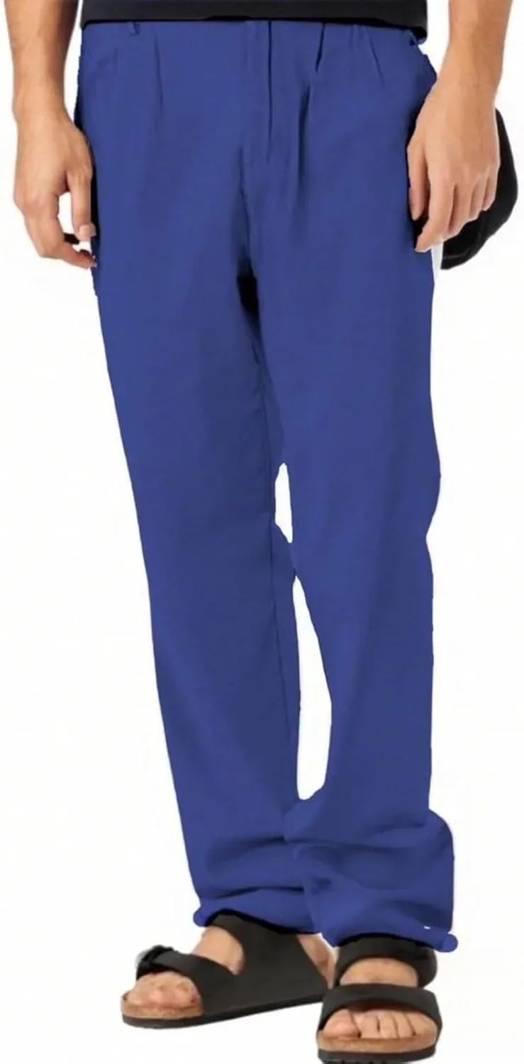 Men's Summer Cotton Linen Pants Casual Lightweight Loose Beach Yoga Trousers