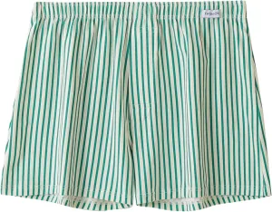 Men's Summer Lounge Shorts Striped Print Boxer Shorts Elastic Waist Casual Shorts Lightweight Comfy Undershorts