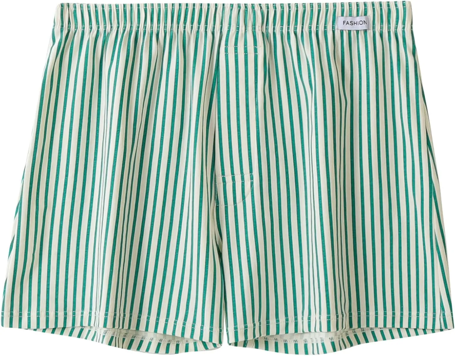 Men's Summer Lounge Shorts Striped Print Boxer Shorts Elastic Waist Casual Shorts Lightweight Comfy Undershorts
