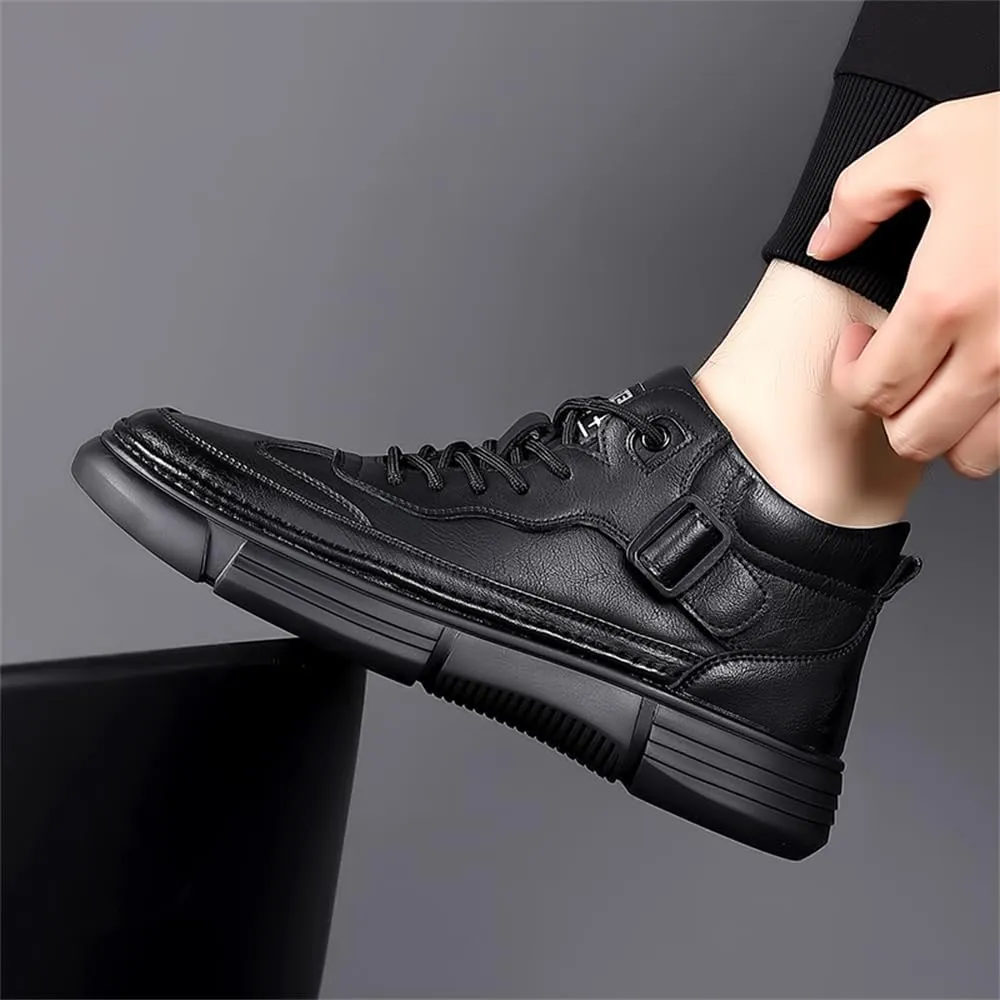 Men's Waterproof Warm Hiking Boots Casual Chukka Boots for Men Motorcycle Retro Casual Dress Boots