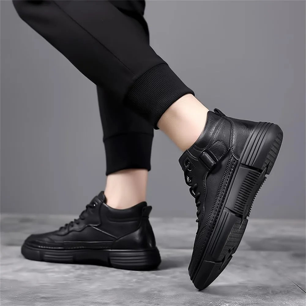 Men's Waterproof Warm Hiking Boots Casual Chukka Boots for Men Motorcycle Retro Casual Dress Boots