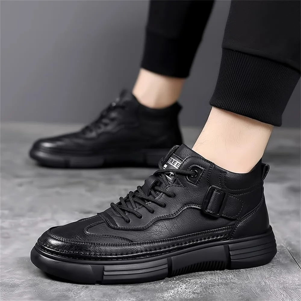 Men's Waterproof Warm Hiking Boots Casual Chukka Boots for Men Motorcycle Retro Casual Dress Boots