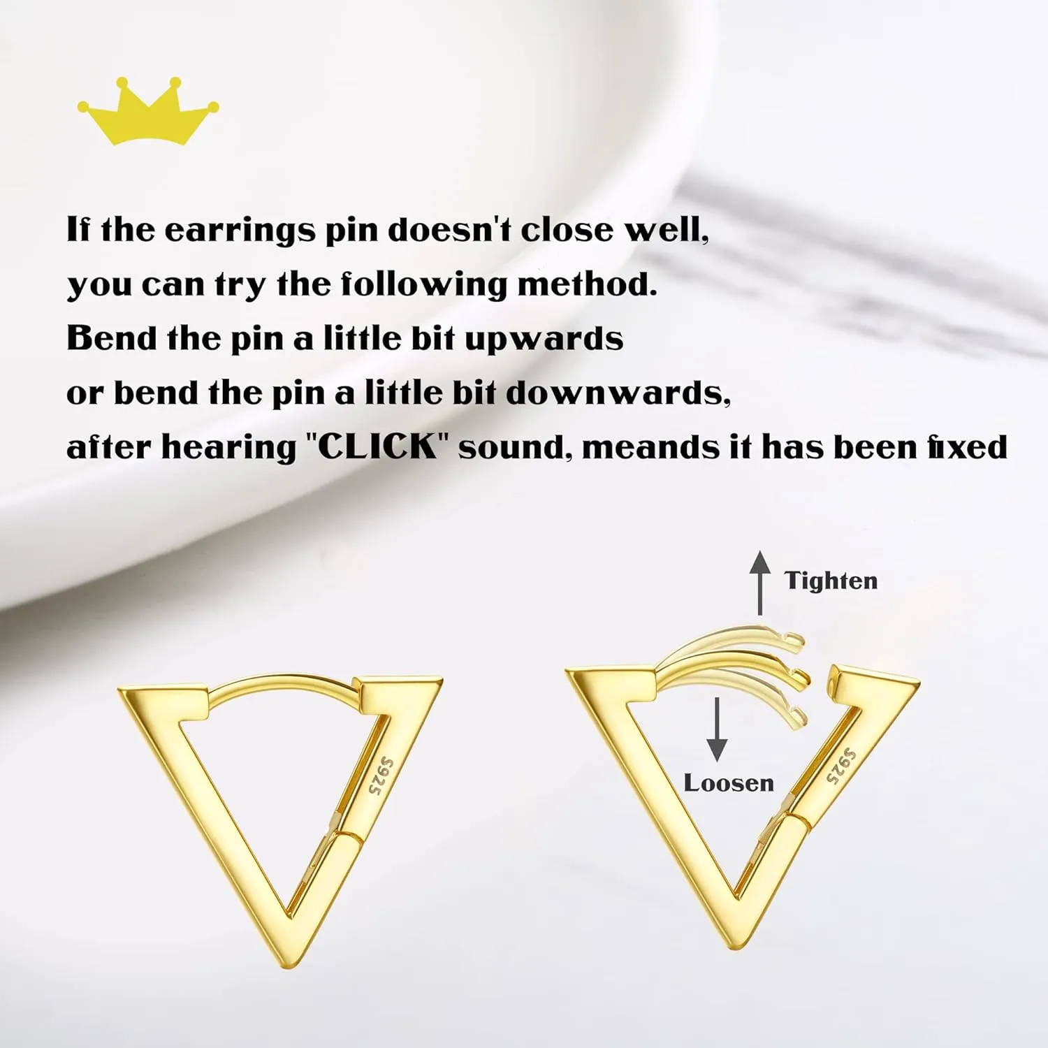 Milacolato 925 Sterling Silver Small Hoop Earrings for Women 18K Gold Plated Geometric Huggie Hoop Earrings Hypoallergenic Triangle Rectangle Heart Star Oval Hoop Earrings for Women