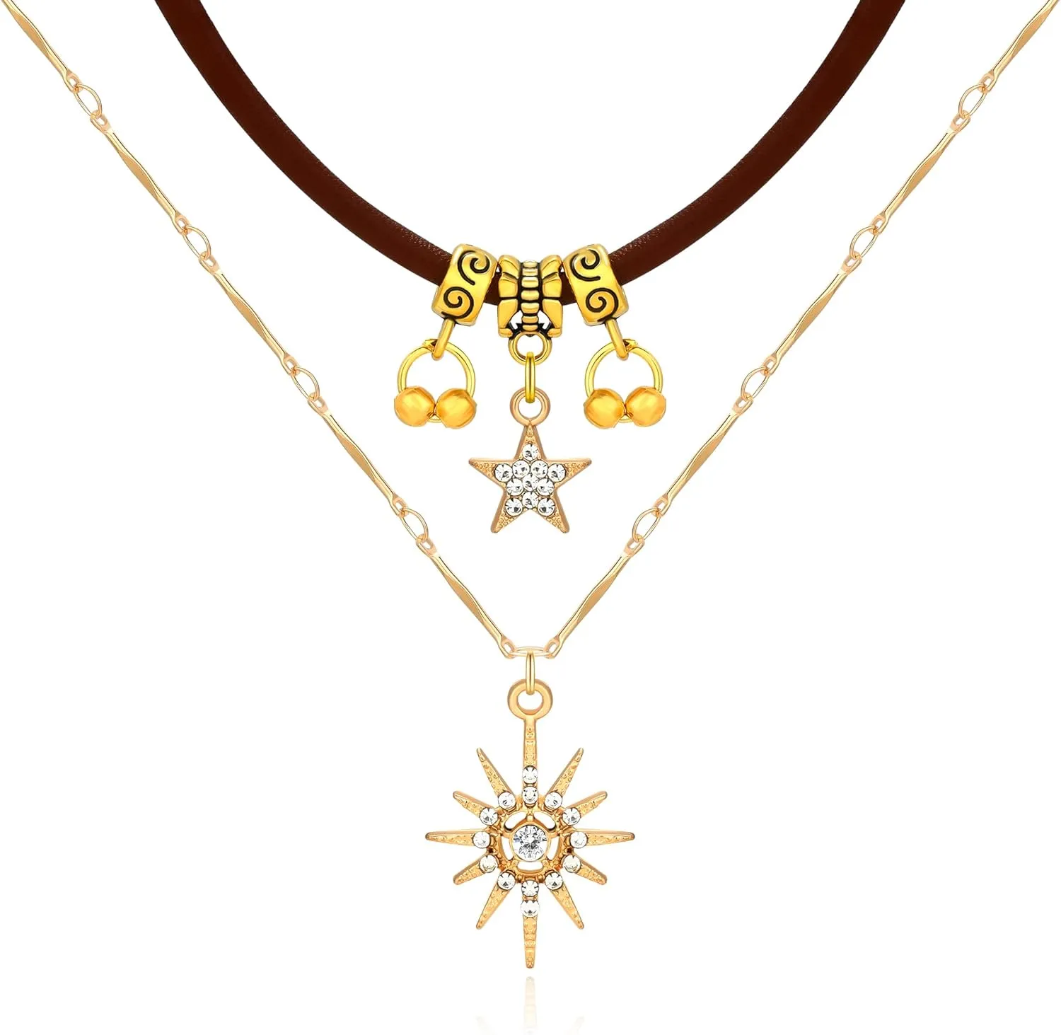 MISS RIGHT Necklaces for Women Adjustable Classic Collar Necklaces for Women Red Choker Snowflake Choker Necklace Christmas Necklaces for Women Snowflake Pendant Choker Winter Jewelry Gift