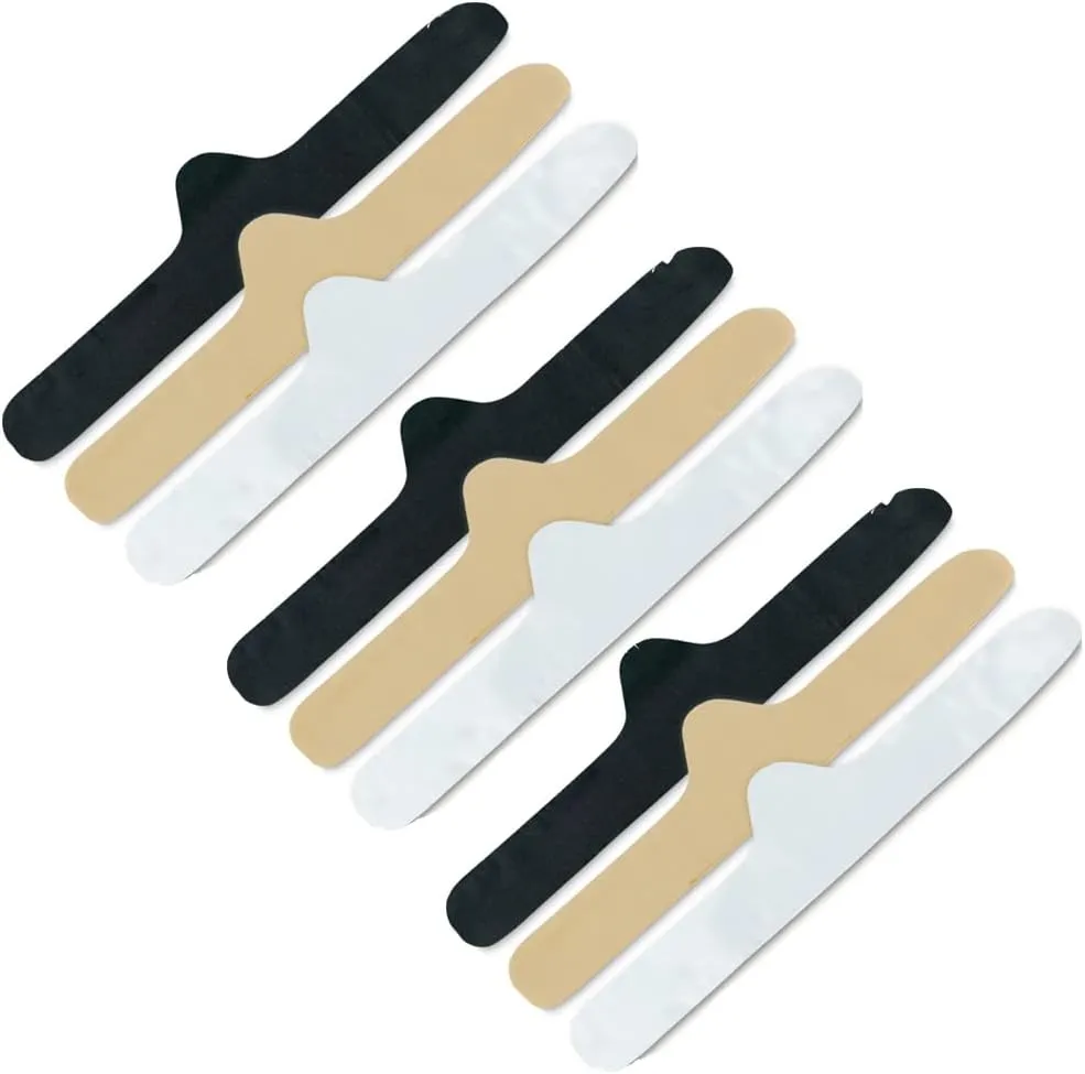 More of Me to Love Soft Viscose and Cotton Blend Bra Liner (9-Pack, Medium, Black, White, Beige) - Wicking, Soft