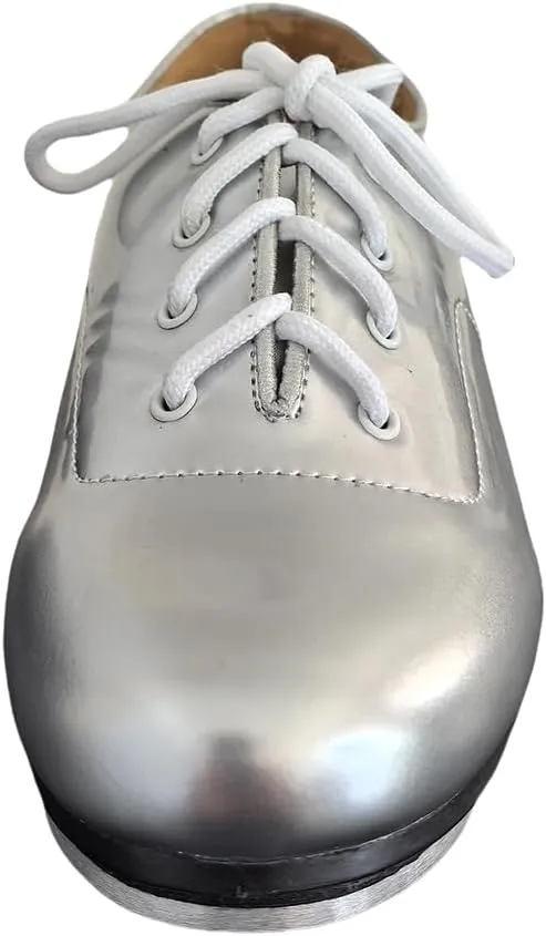 MSMAX Adult Lace Up Tap Dance Shoe