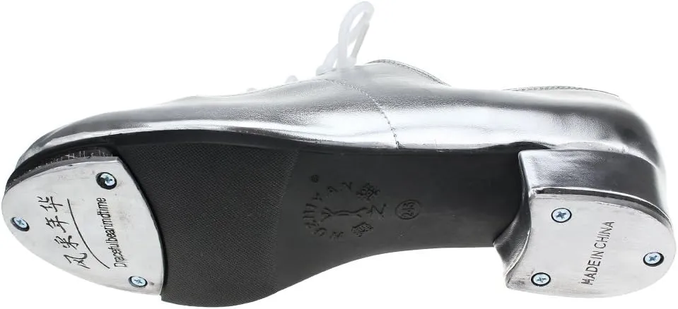 MSMAX Adult Lace Up Tap Dance Shoe