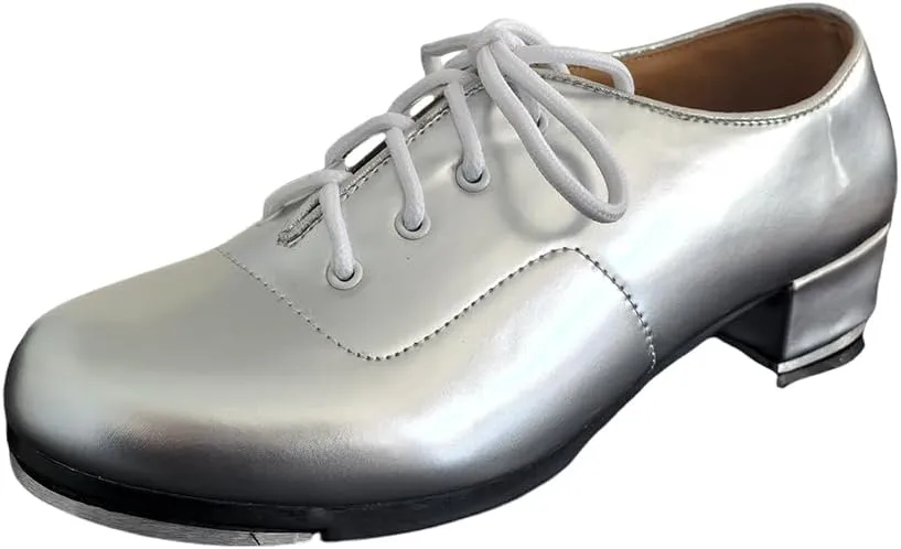 MSMAX Adult Lace Up Tap Dance Shoe