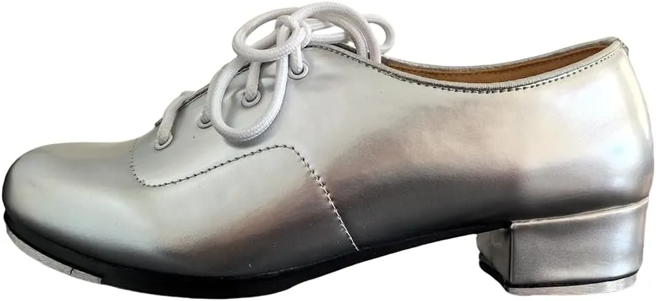 MSMAX Adult Lace Up Tap Dance Shoe