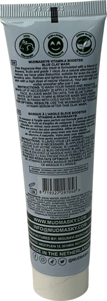 mudmasky Vitamin-a Booster Blue Clay Mask 60ml
