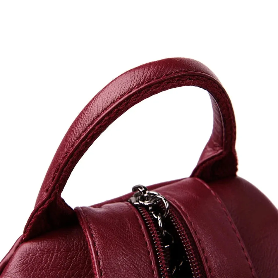 Multifunctional Women's Leather Backpack Allessa