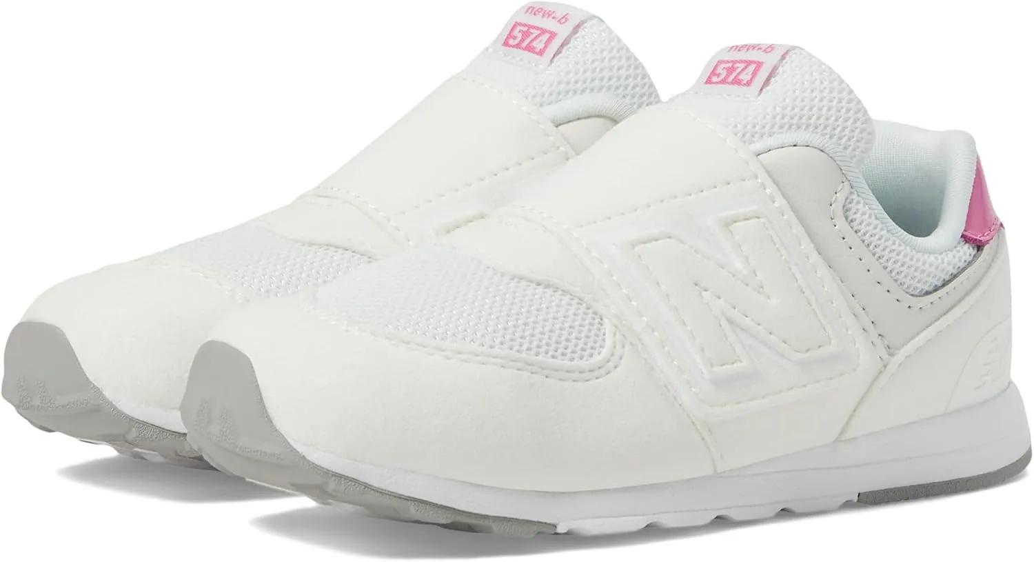 New Balance Baby-Girl's 574 V1 Evolved New-b Hook & Loop Sneaker
