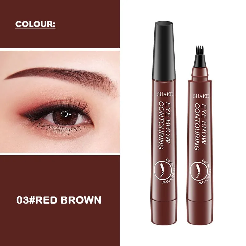 New Waterproof Eyebrow Pencil with Micro-Fork Tip